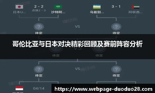 哥伦比亚与日本对决精彩回顾及赛前阵容分析