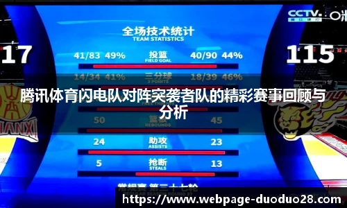 腾讯体育闪电队对阵突袭者队的精彩赛事回顾与分析
